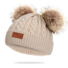 Knitted Pompom Beanie