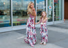 Mother Daughter Twinning Floral Skirt Maxi Dress