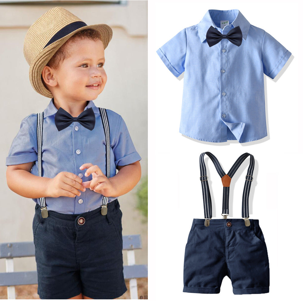 Stevenson Bow Tie Polo & Suspender Short