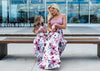 Mother Daughter Twinning Floral Skirt Maxi Dress