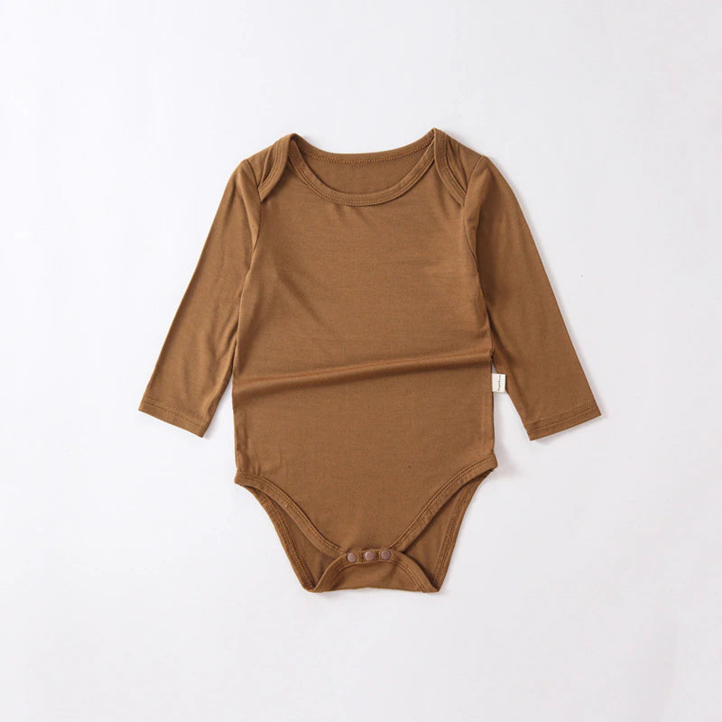 Tim Long Sleeve Romper with Snap Button
