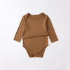 Tim Long Sleeve Romper with Snap Button