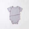 Tim Short Sleeve Romper with Snap Button