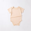 Tim Short Sleeve Romper with Snap Button