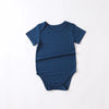 Tim Short Sleeve Romper with Snap Button