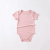 Tim Short Sleeve Romper with Snap Button