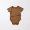 Tim Short Sleeve Romper with Snap Button