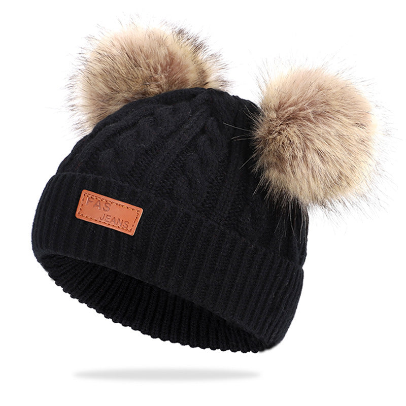 Knitted Pompom Beanie