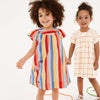 Harleen Multi-color Striped Swan Dress