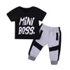 Mini Boss Shirt & Cotton Pants Set
