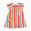 Harleen Multi-color Striped Swan Dress