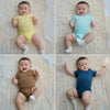 Tim Short Sleeve Romper with Snap Button