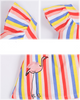 Harleen Multi-color Striped Swan Dress