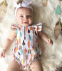 Colorful Arrow Print Sleeveless Romper