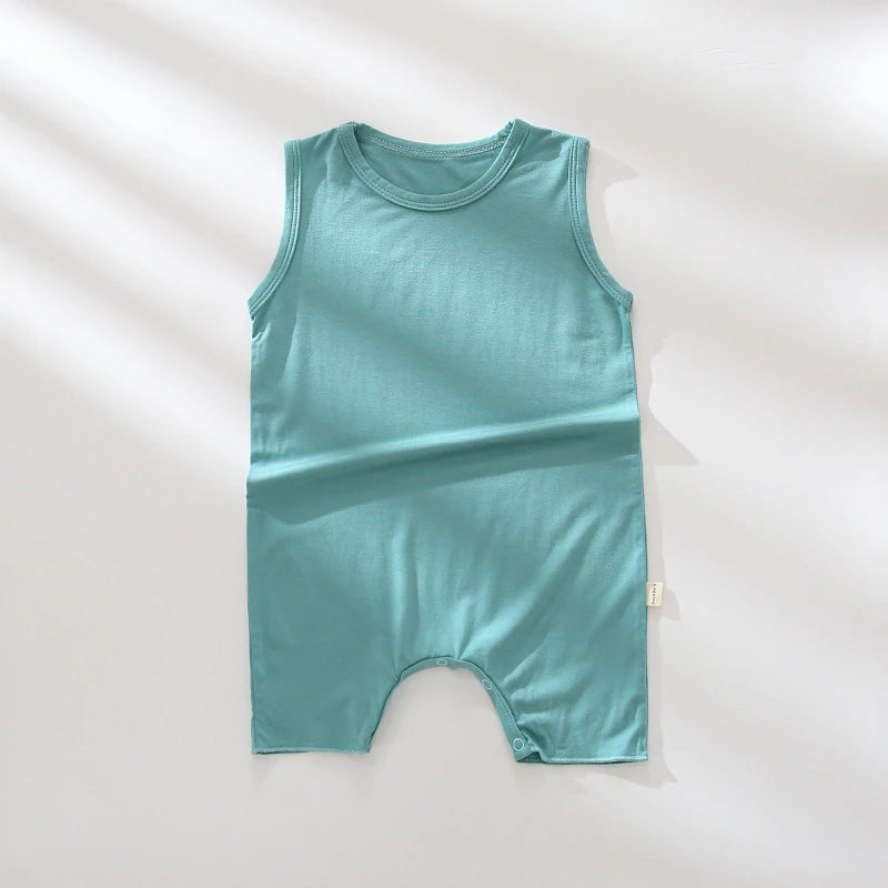 Jam Bright Color Sleeveless Romper