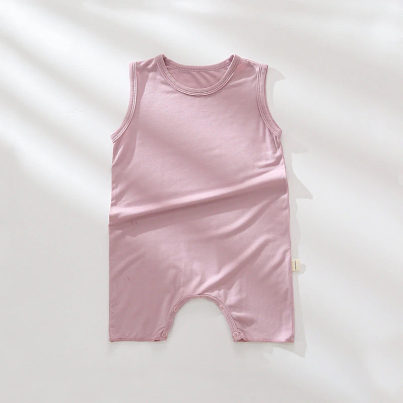 Jam Bright Color Sleeveless Romper