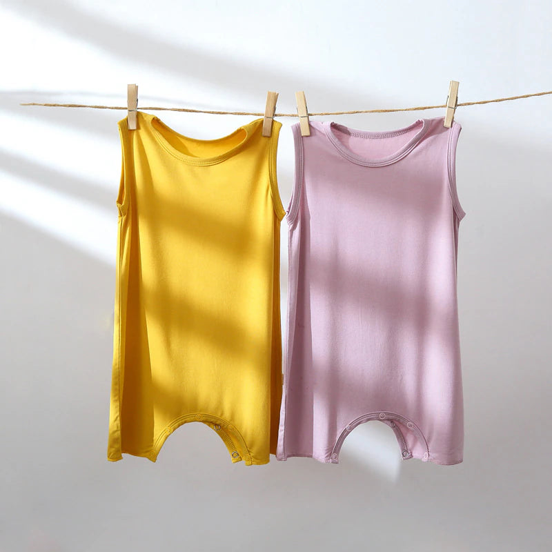 Jam Bright Color Sleeveless Romper