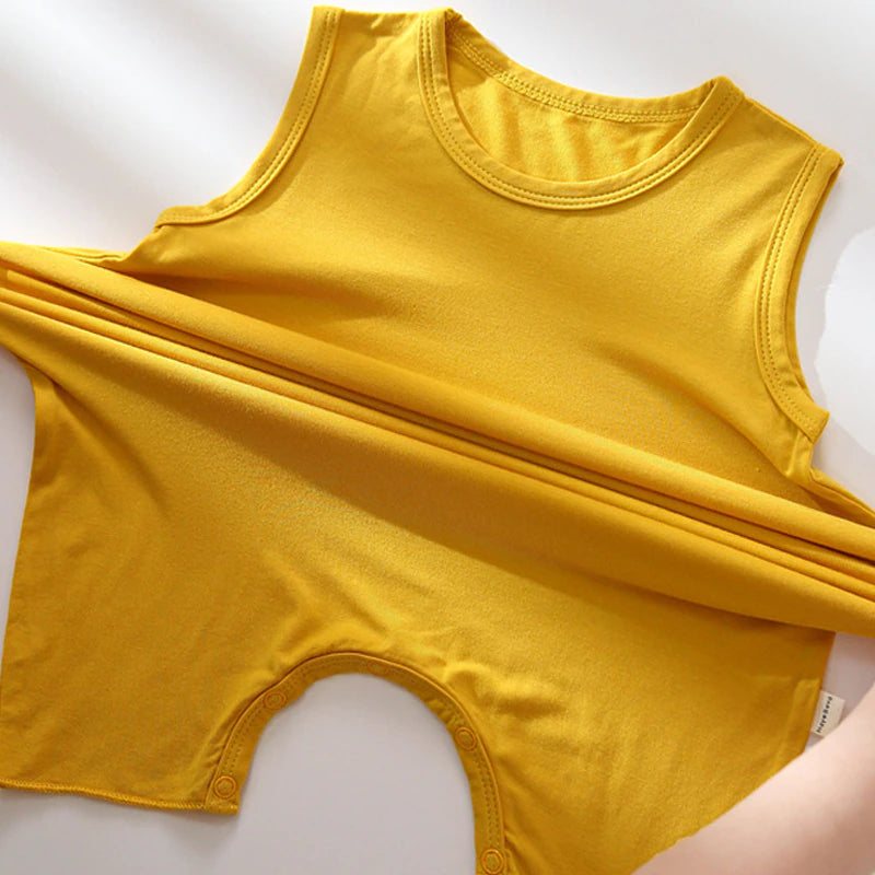 Jam Bright Color Sleeveless Romper