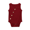 Dennise Lined Button Romper