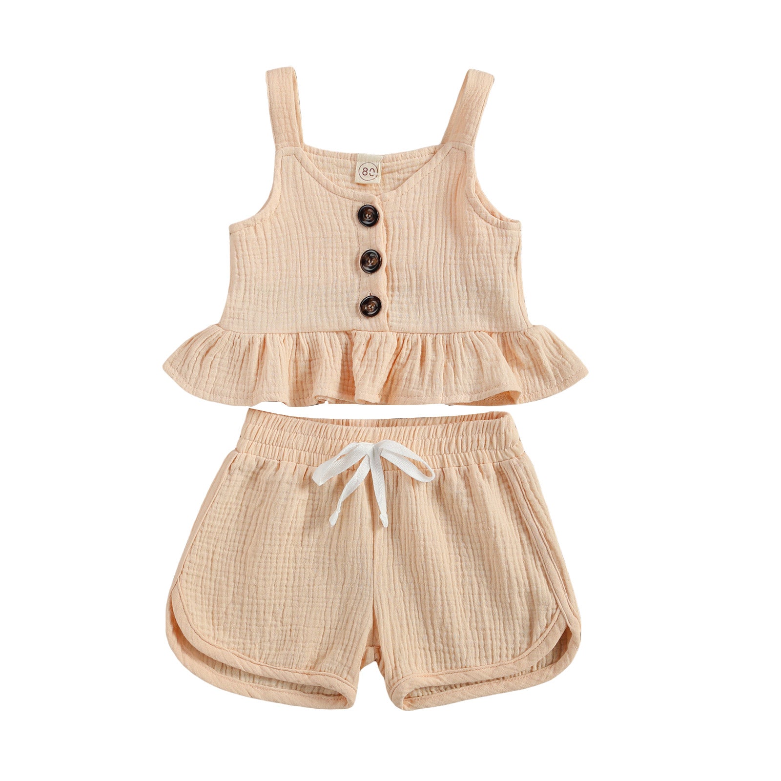 Anne Sleeveless Shirt & Drawstring Short