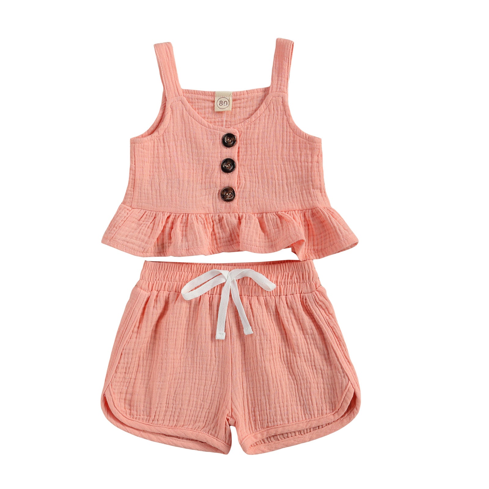 Anne Sleeveless Shirt & Drawstring Short