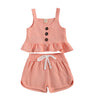 Anne Sleeveless Shirt & Drawstring Short