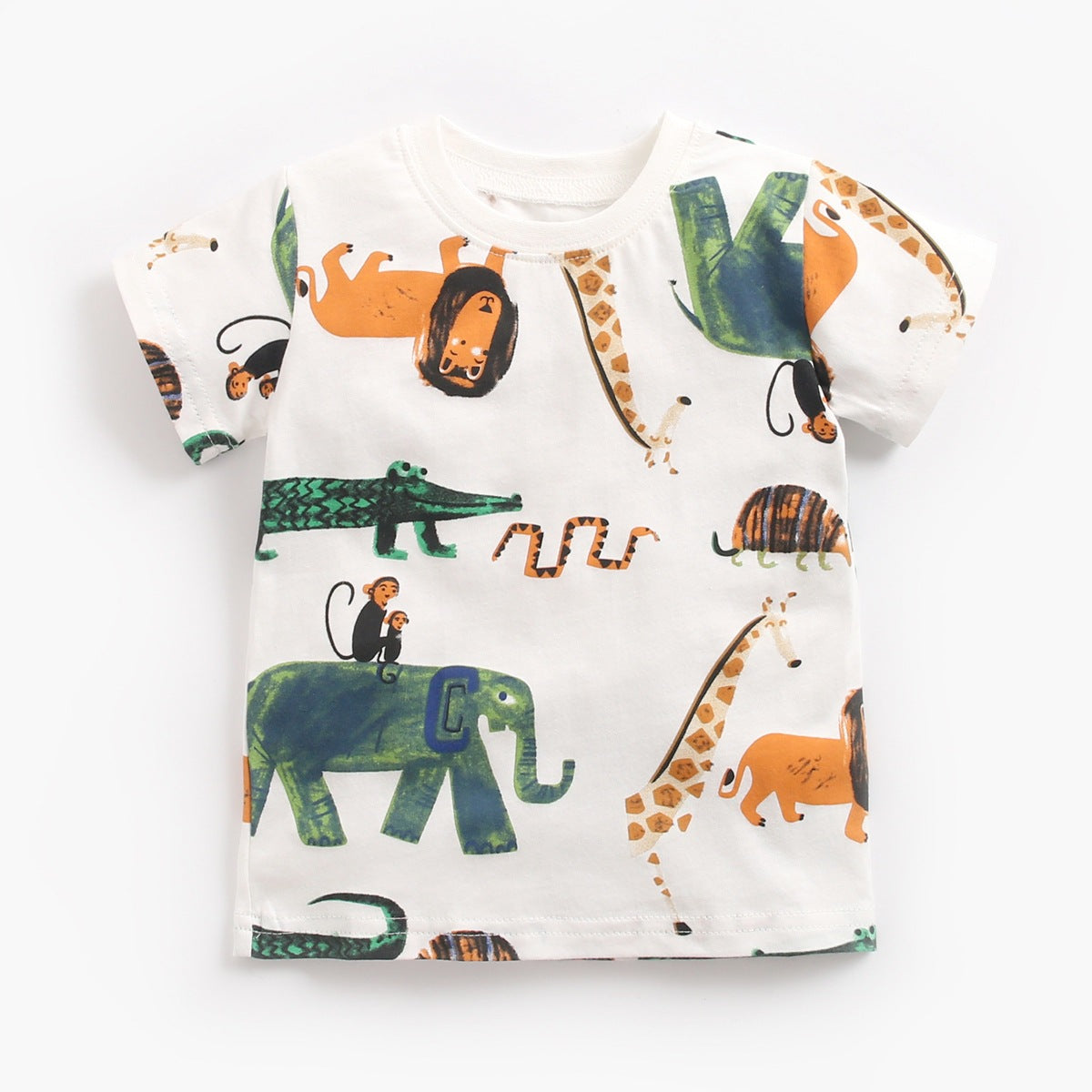 Timmy Animal Print T-Shirt and Drawstring Short