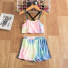 Rhoda Tie Dye Strap Shirt & Summer Short