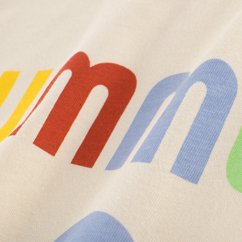 Summer Print Apricot T-shirt