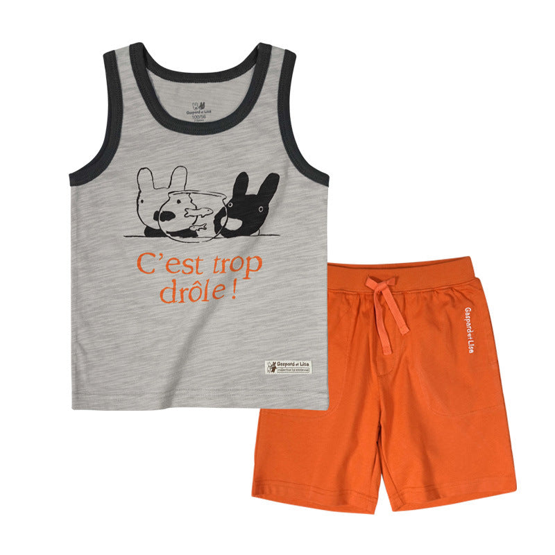 Gaspard Et Lisa Summer Sleeveless & Drawstring Short