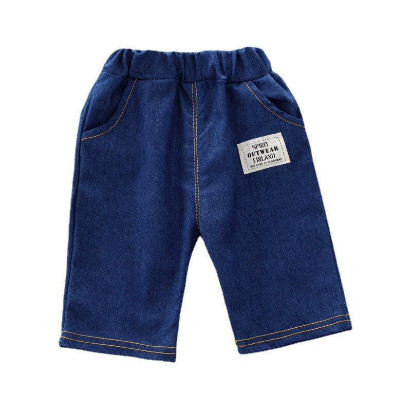Cobby Fashion Polo With Gartered Blue Pants Set