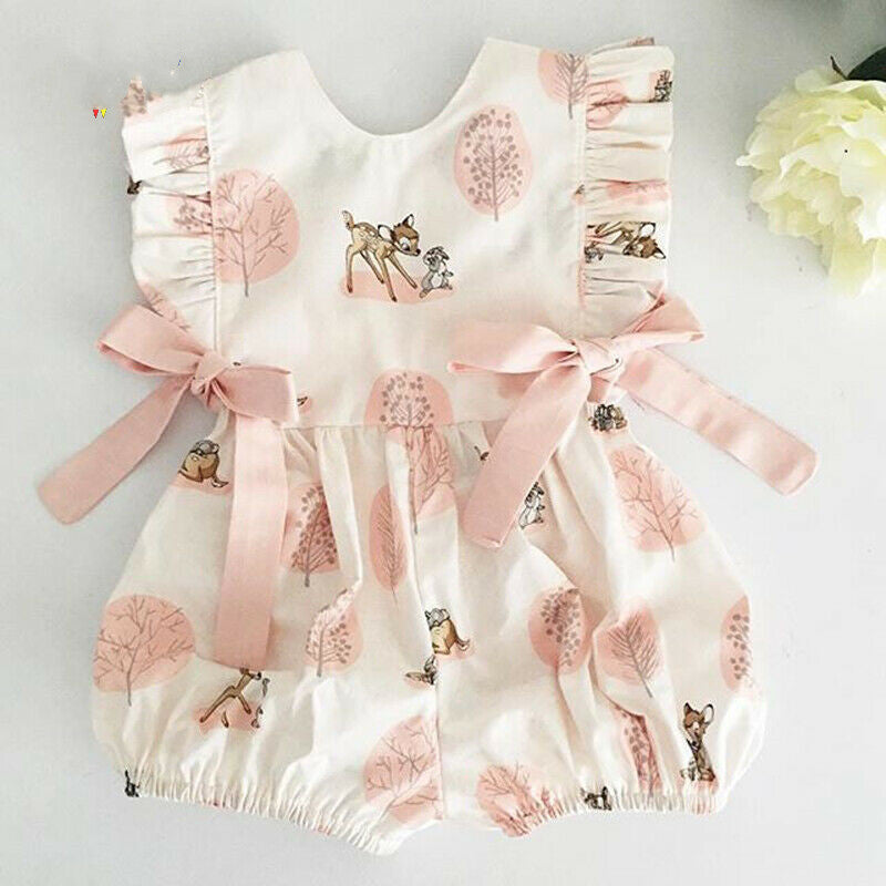 Amelia Ruffled Ribbon Romper