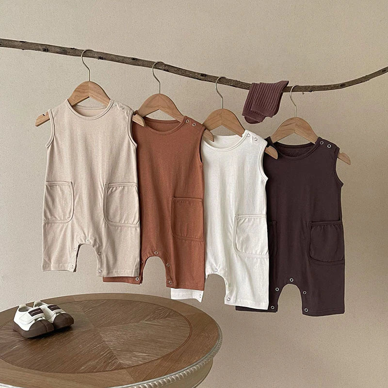 Taylor Sleeveless Pocket Romper