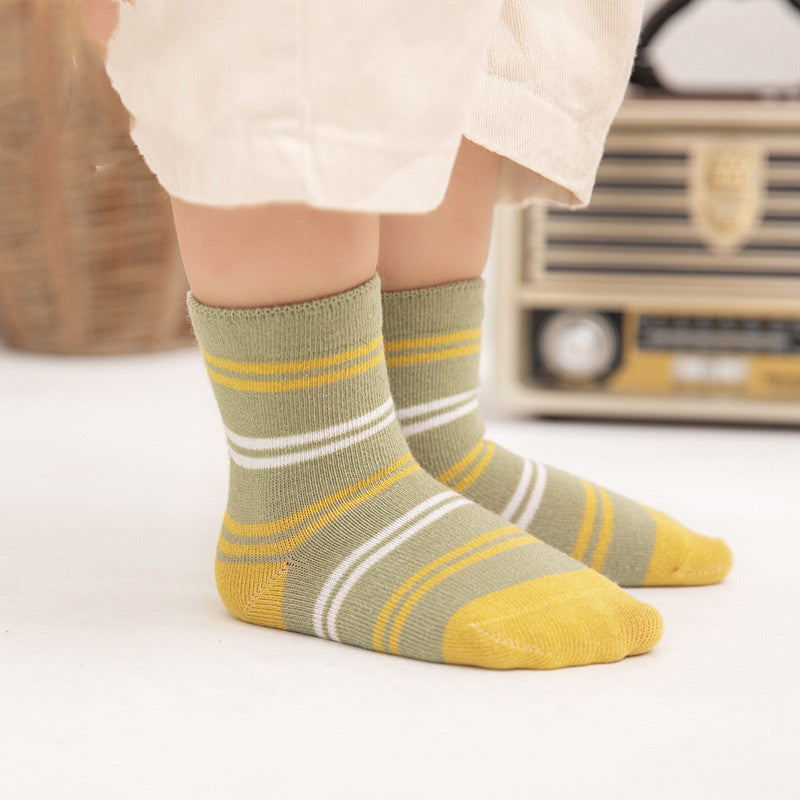 5 Packs Pattern Cotton Baby Socks