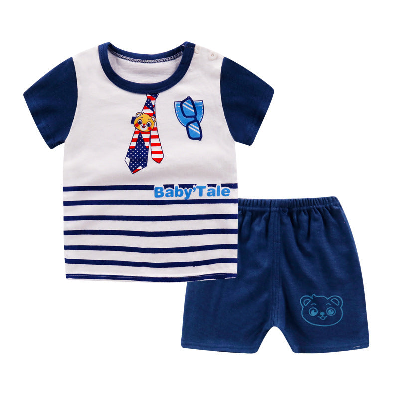 Kit Cartoon Shirt & Cotton Short