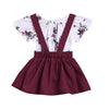 Patricia Floral Romper & Suspender Skirt