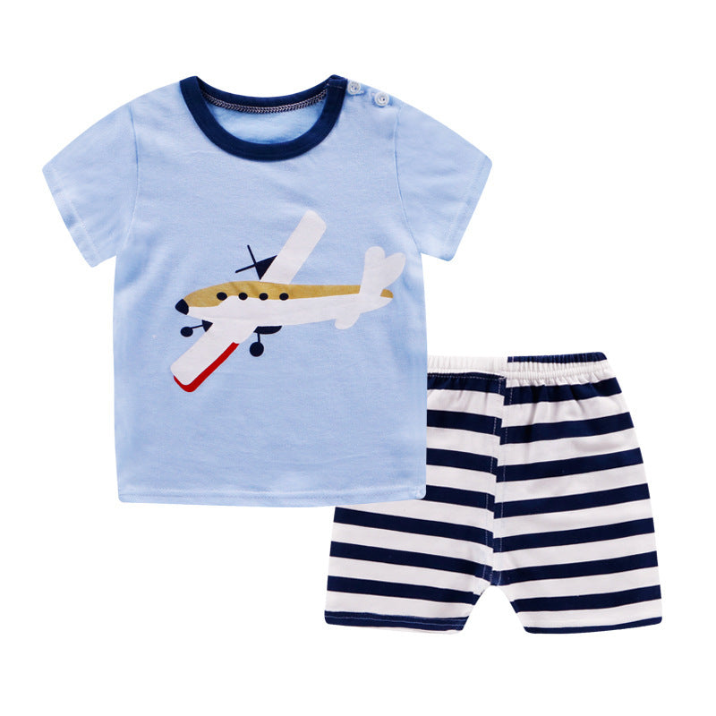 Kit Cartoon Shirt & Cotton Short