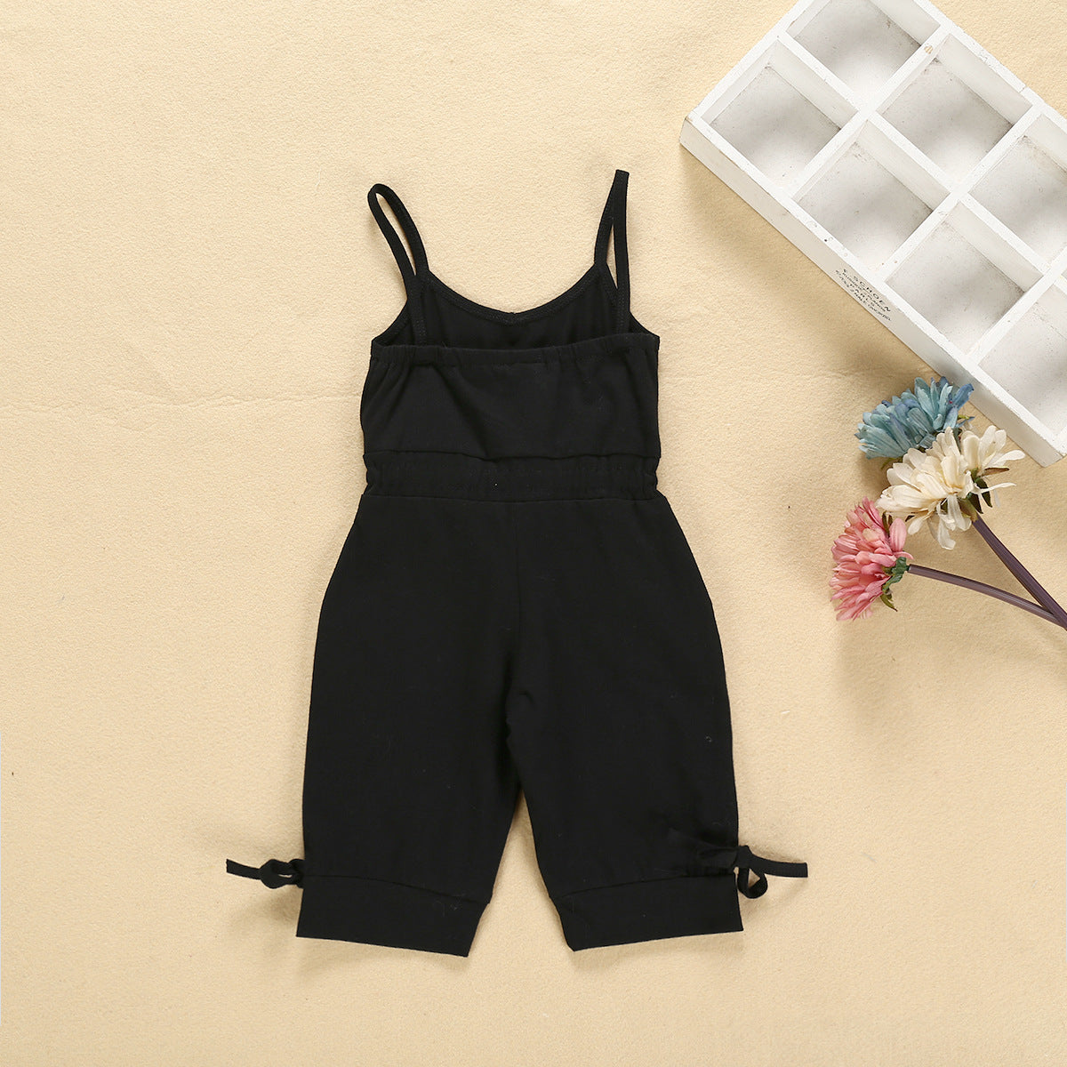 Debbie Sleeveless Lace Up Romper