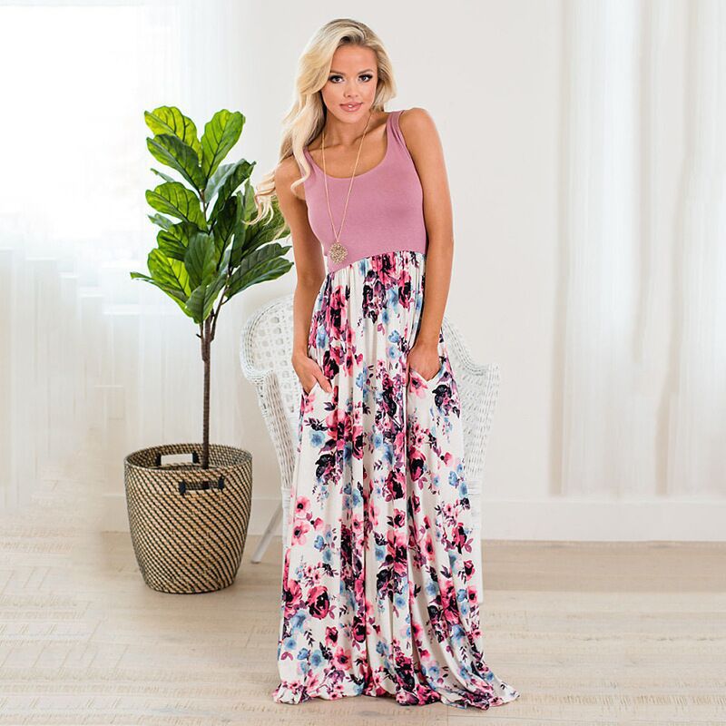 Mother Daughter Twinning Floral Skirt Maxi Dress