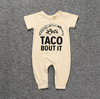 Taco Print Apricot Romper Suit