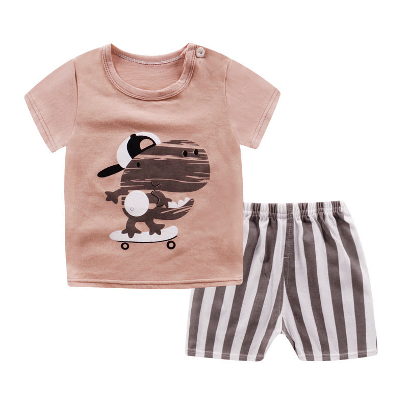 Kit Cartoon Shirt & Cotton Short