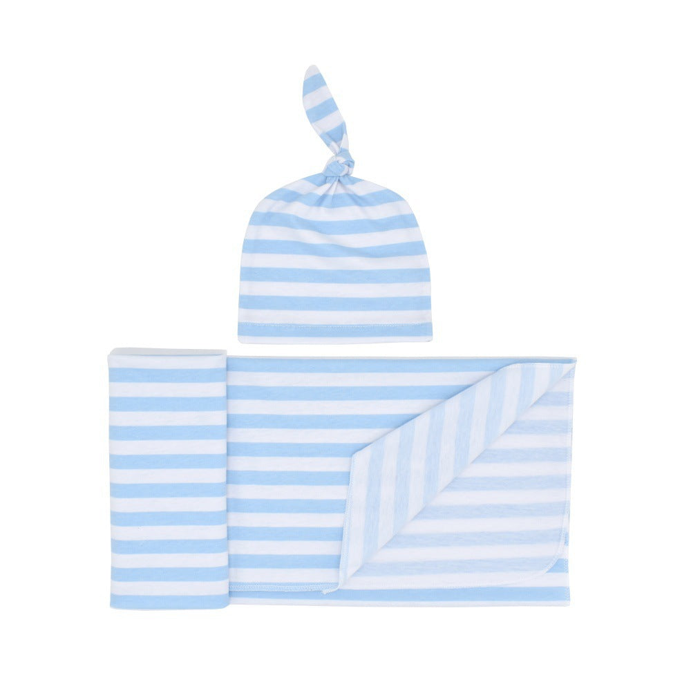 Pattern Swaddle and Hat Set
