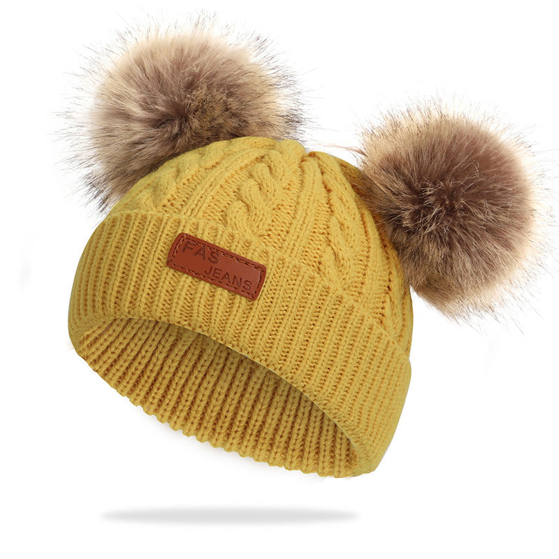 Knitted Pompom Beanie