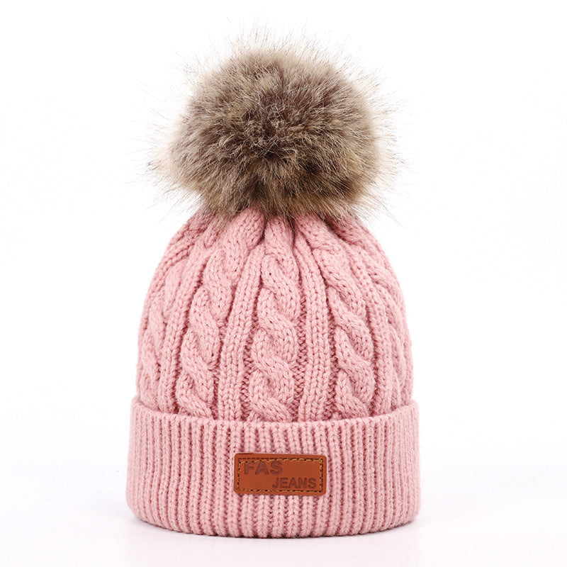 Knitted Pompom Beanie