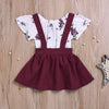 Patricia Floral Romper & Suspender Skirt