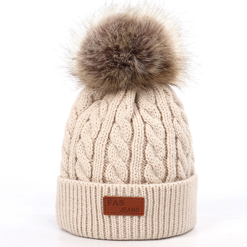 Knitted Pompom Beanie