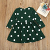 Melca Polka Dot Long Sleeve Dress