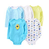 5-Pack Baby Long Sleeve Cotton Bodysuits