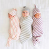 Pattern Swaddle and Hat Set