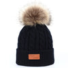 Knitted Pompom Beanie